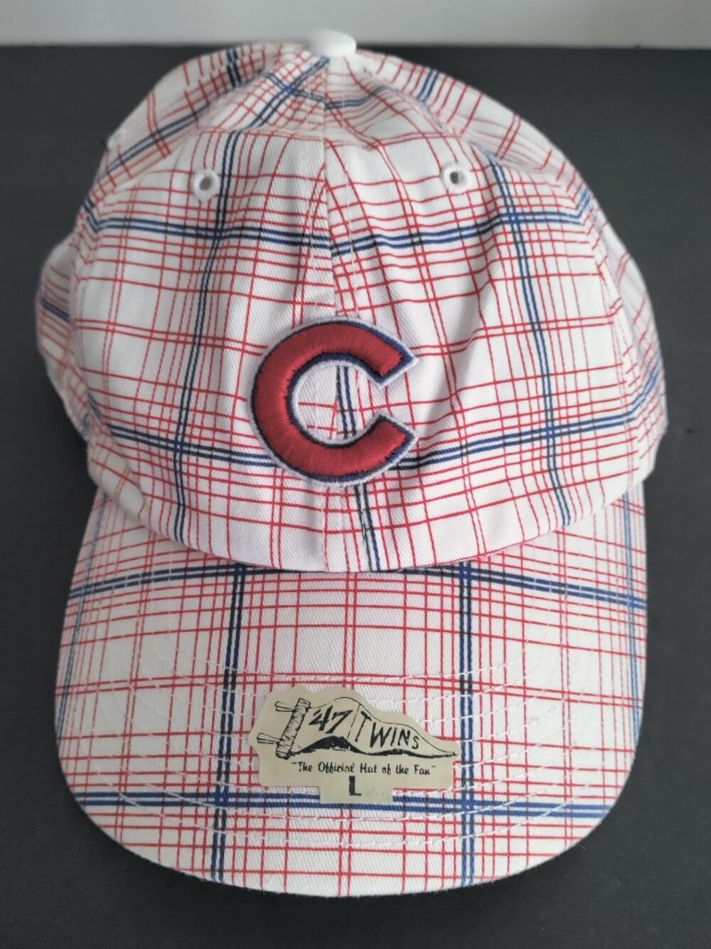 NWT Chicago Cubs L 47 Baseball Hat Cap Red Logo MLB
